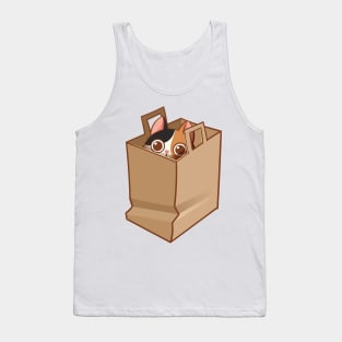 Calico cat in the bag Tank Top